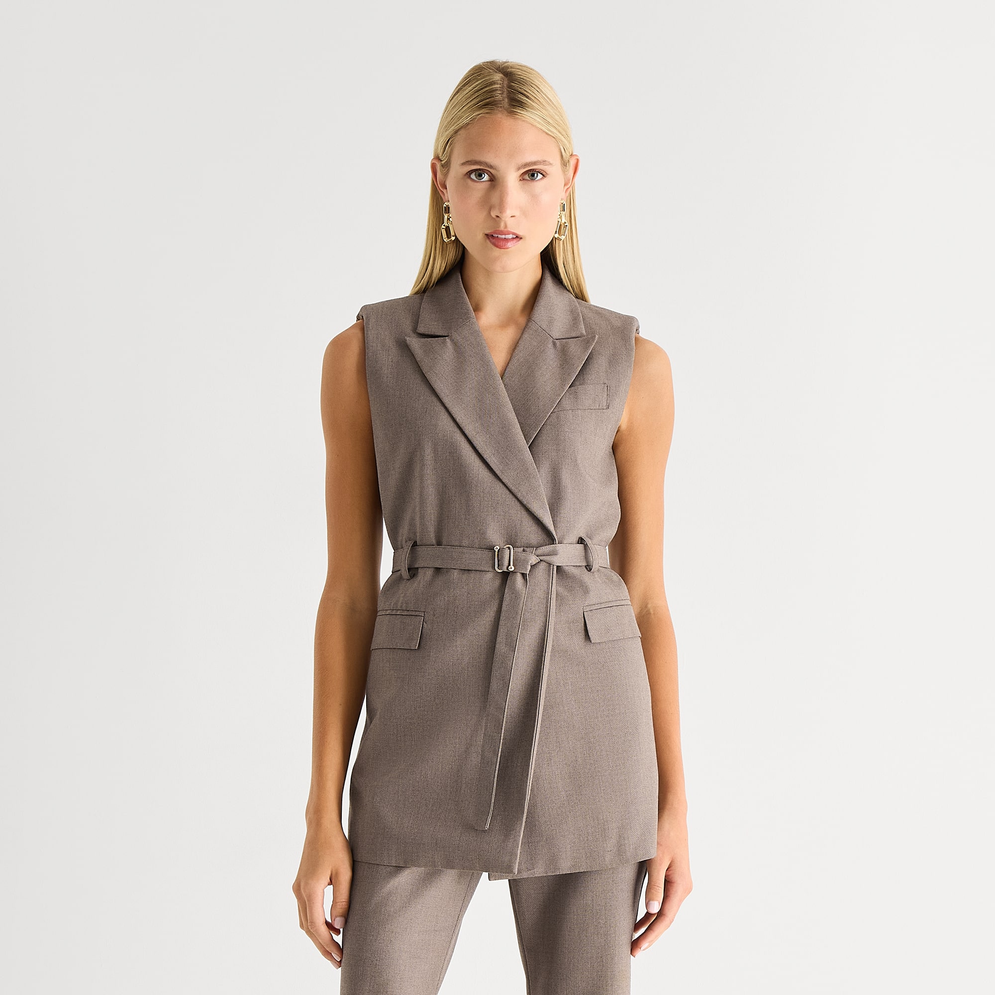 Worthington Womens Regular Fit Suit Vest