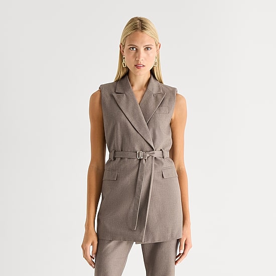 Worthington Womens Regular Fit Sleeveless Vest