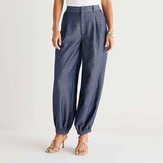 Worthington Womens High Rise Balloon Pant
