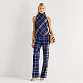 Worthington Womens Wide Leg High Rise Trouser