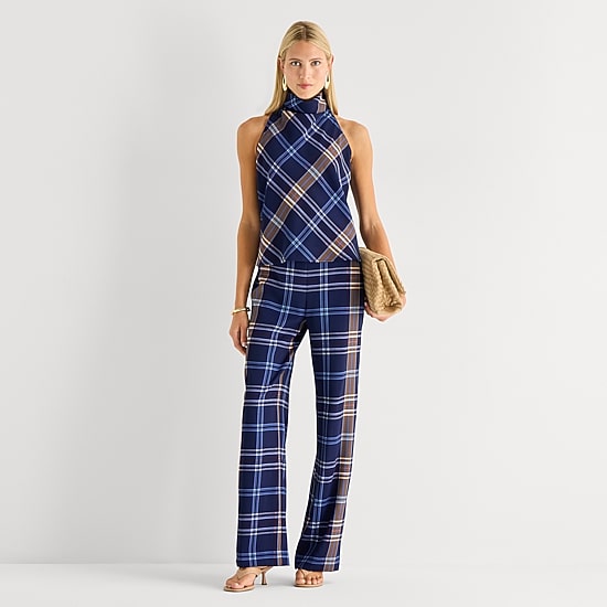 Worthington Womens Wide Leg High Rise Trouser