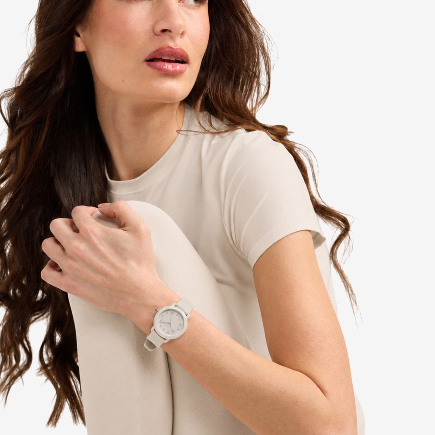 Speidel Eco Nude Womens Ecru Strap Watch 60940010