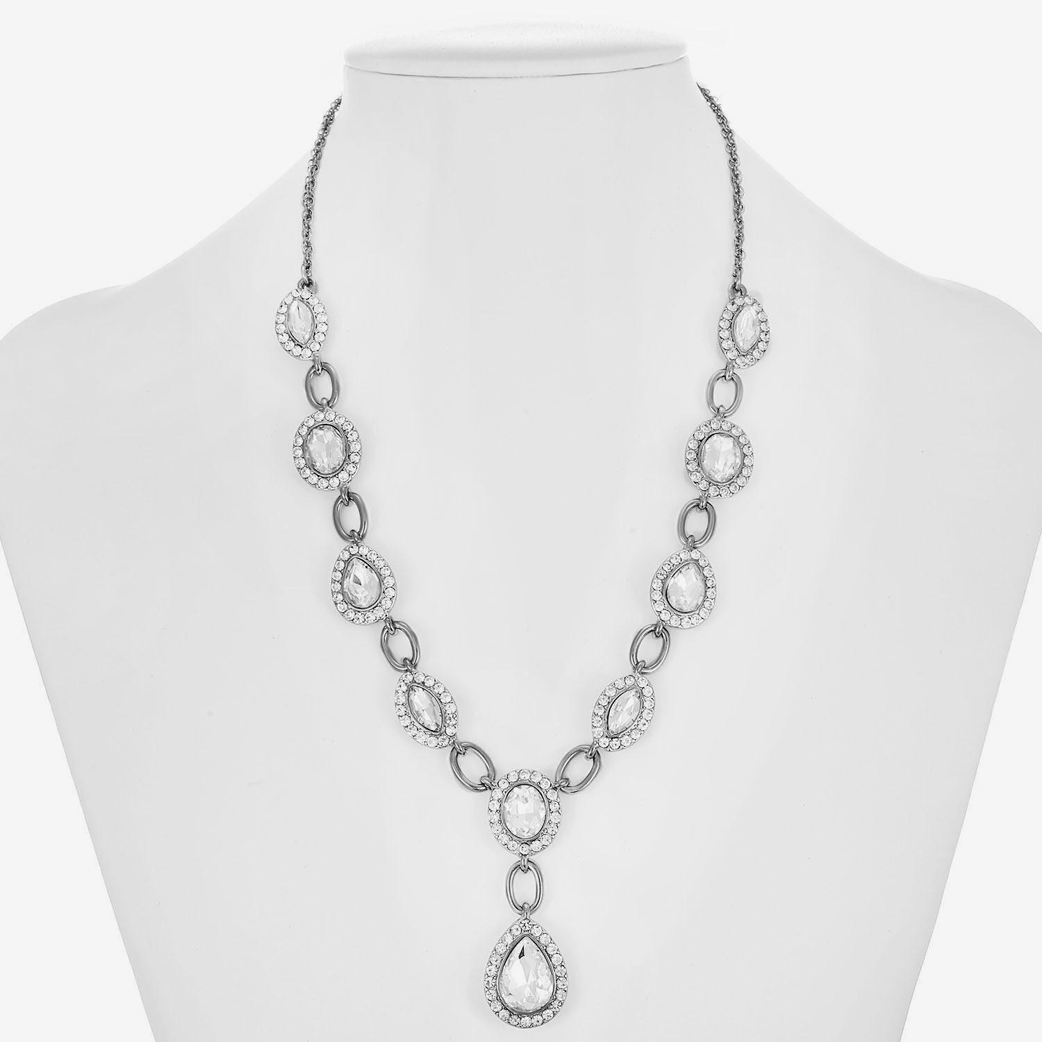 Monet Jewelry Womens Red Glass 17 Inch Y Necklace