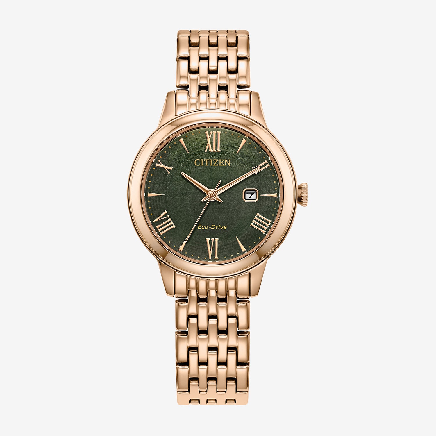 Citizen Classic Eco Womens Gold Tone Stainless Steel Bracelet Watch Ew2623-53x