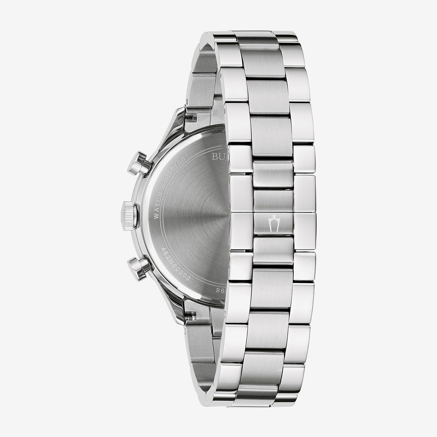 Bulova Misc Classic Mens Chronograph Silver Tone Stainless Steel Bracelet Watch 96a324