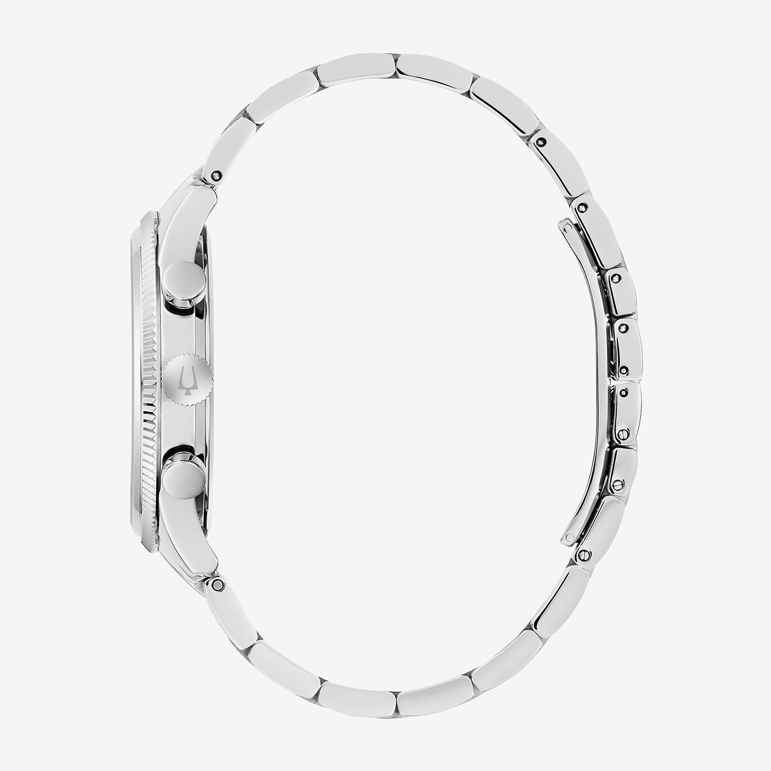 Bulova Misc Classic Mens Chronograph Silver Tone Stainless Steel Bracelet Watch 96a324