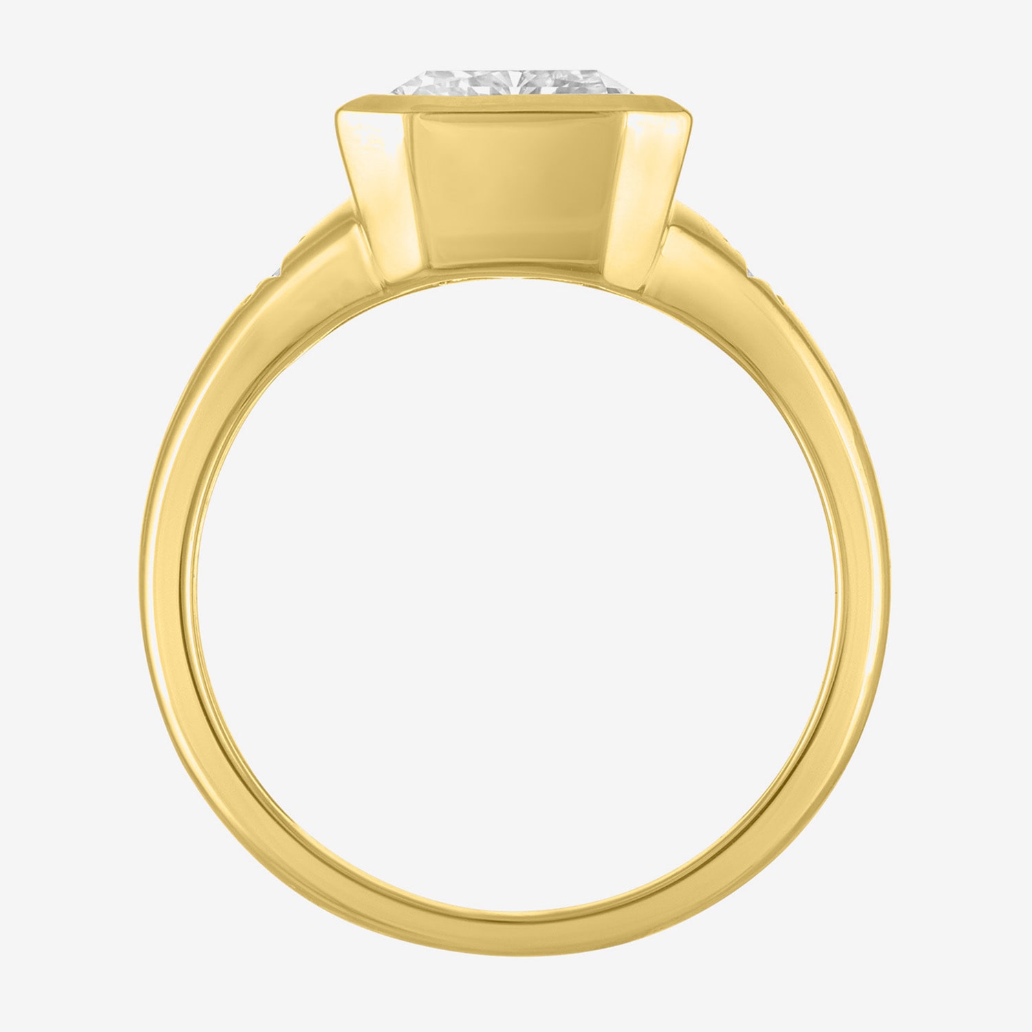 Bridal Addiction (E-F / Vs1-Vs2) Womens 4 CT. T.W. Lab Grown White Diamond 14K Gold Rectangular 3-Stone Engagement Ring
