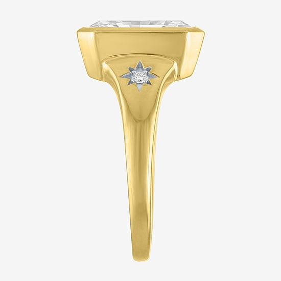 Bridal Addiction (E-F / Vs1-Vs2) Womens 4 CT. T.W. Lab Grown White Diamond 14K Gold Rectangular 3-Stone Engagement Ring