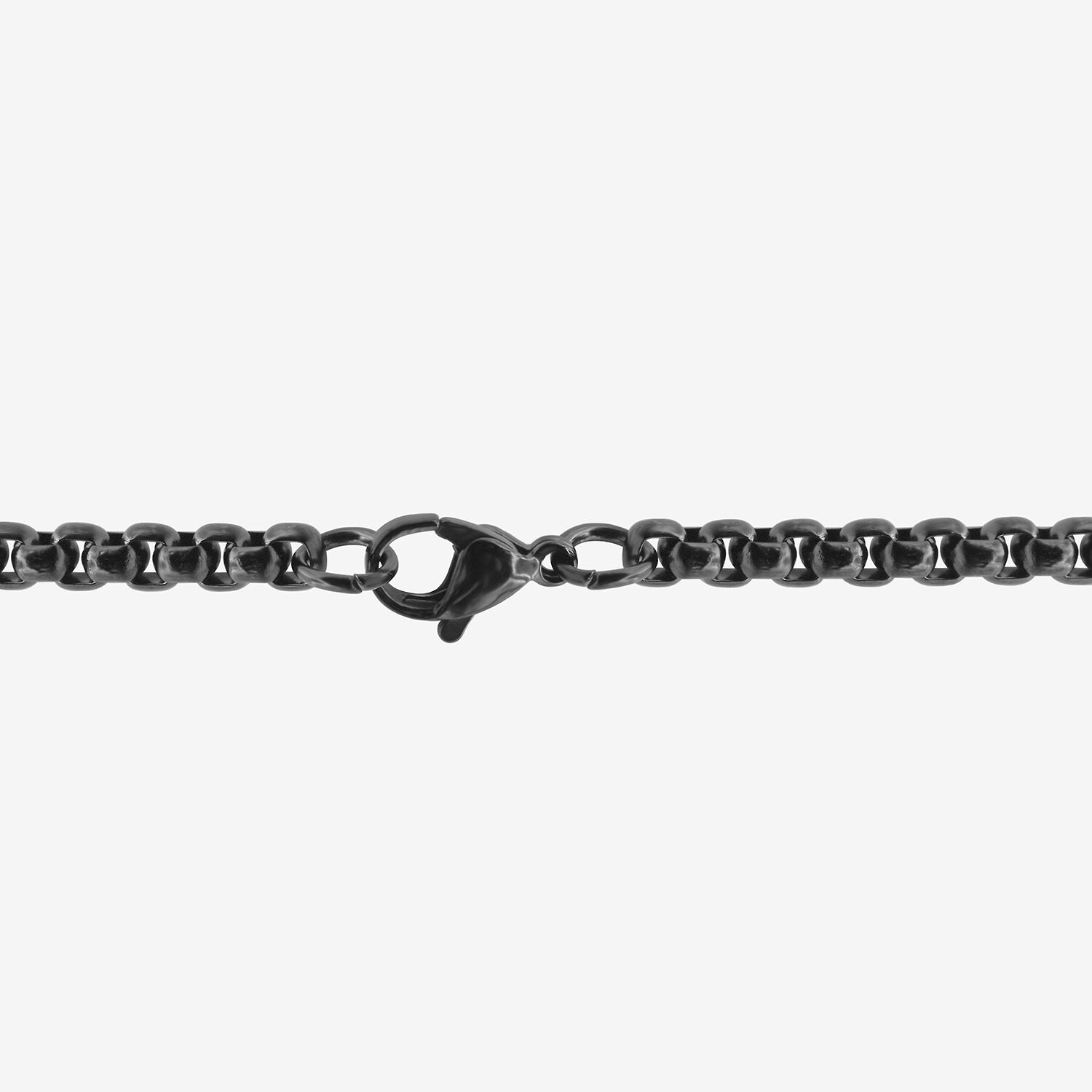 Cross Mens Black Cubic Zirconia Stainless Steel Cross 24 Inch Pendant Necklace