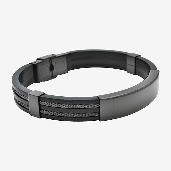 Mens Stainless Steel Solid Id Bracelet