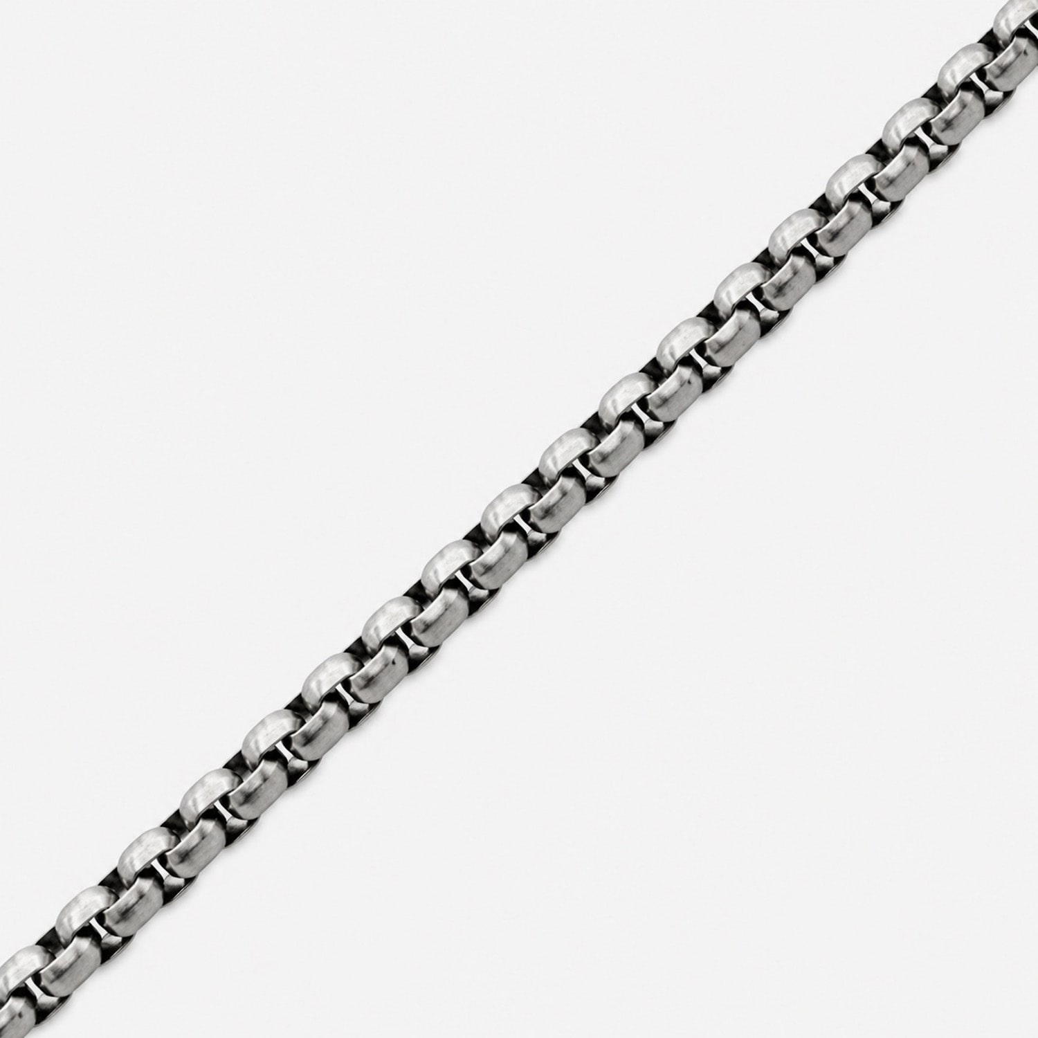 Mens Stainless Steel 24 Inch Tennis Necklace