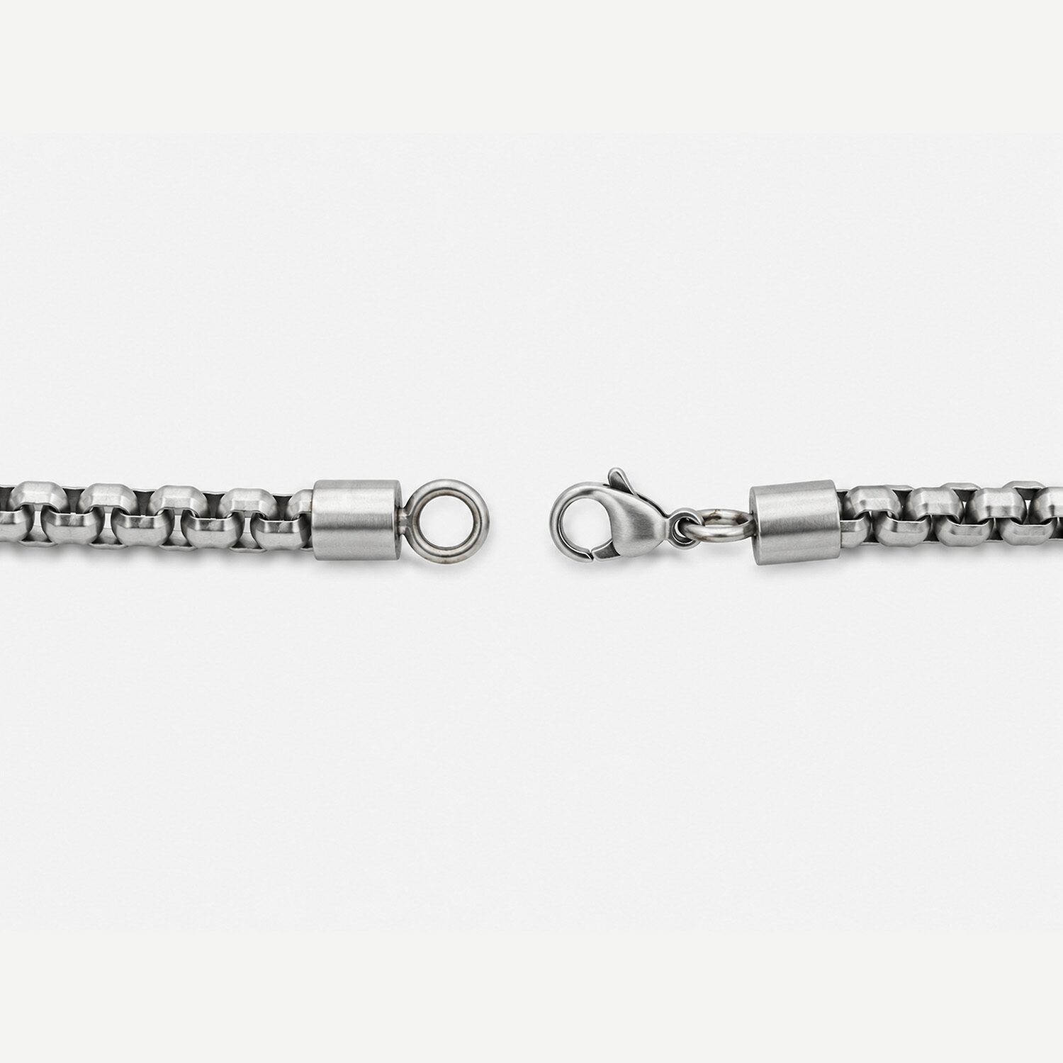 Mens Stainless Steel 24 Inch Tennis Necklace