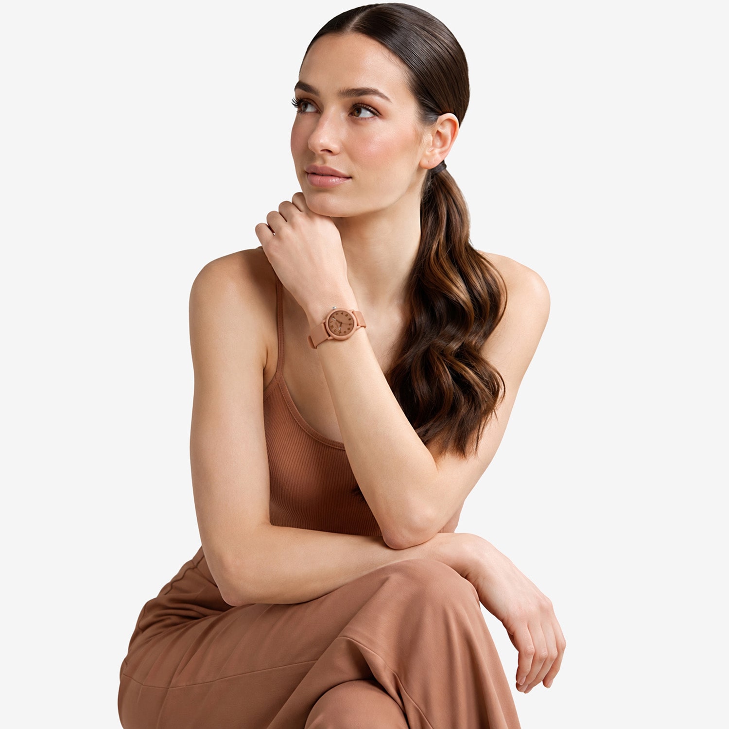 Speidel Eco Nude Womens Beige Strap Watch 60949004