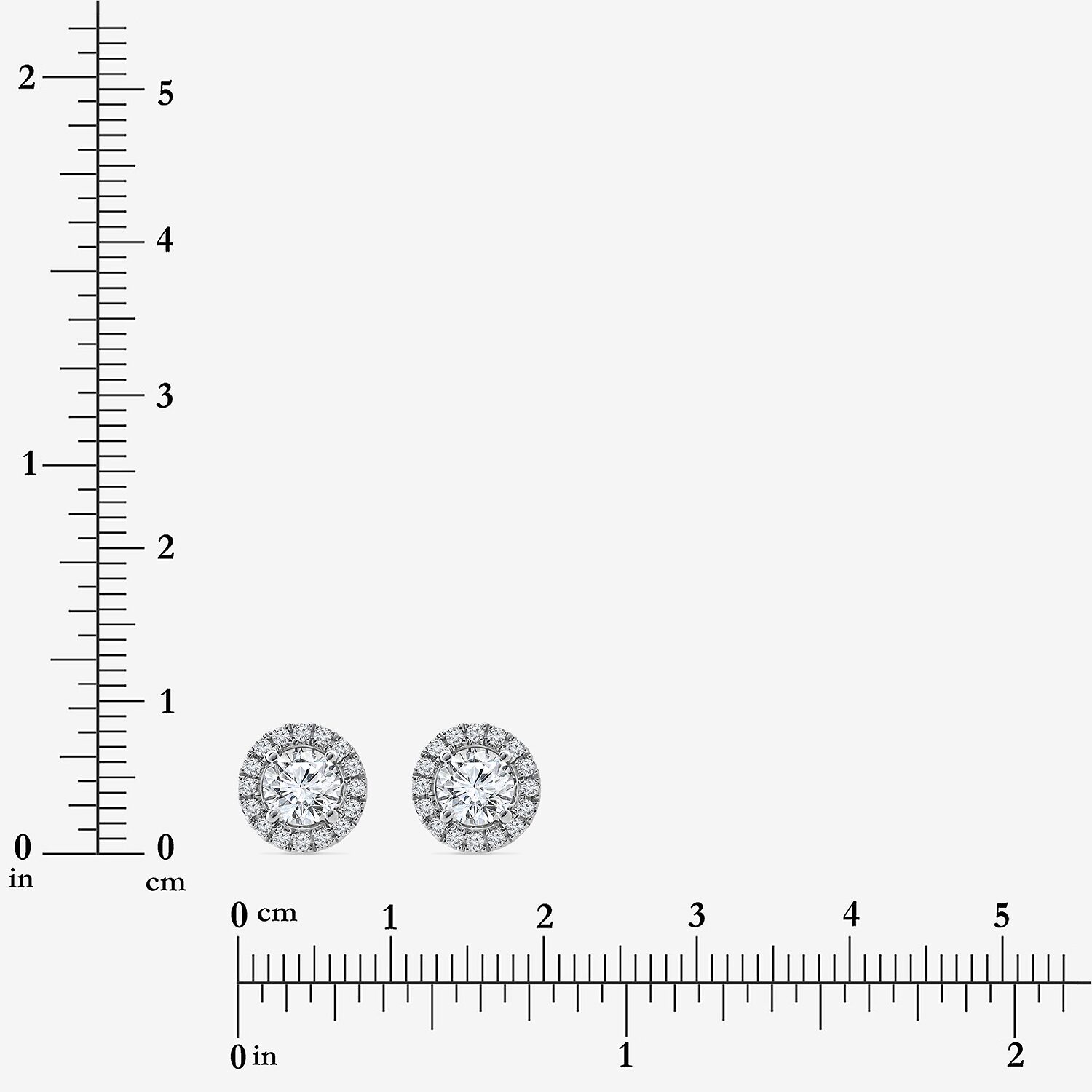 (I/Si2) 1 1/4 CT. T.W. Lab Grown White Diamond Sterling Silver 5mm Round Stud Earrings