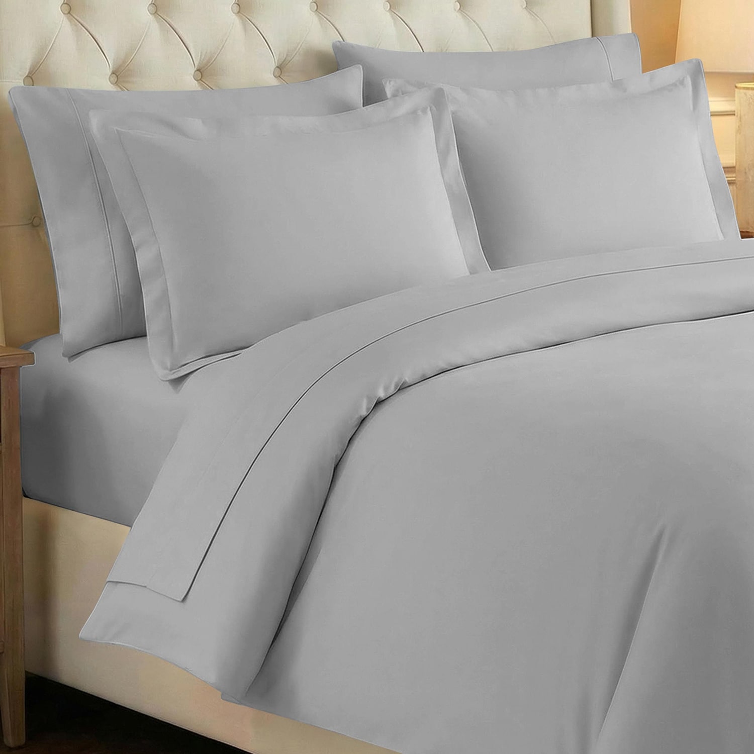SUPERIOR® Egyptian Cotton 700tc Premium Sateen Reversible Duvet Cover