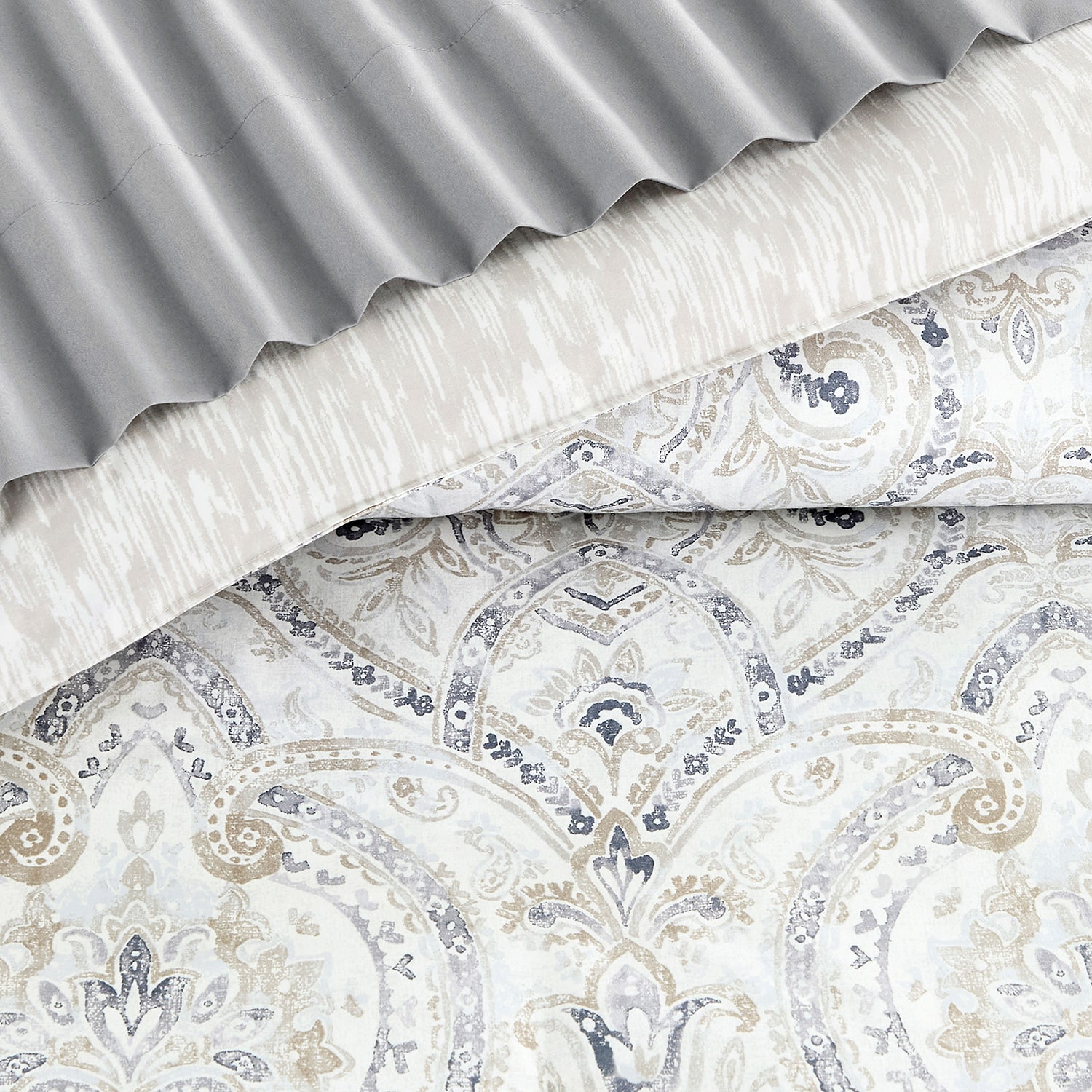 Lanwood Home Printed Reversible 7-pc. Easy Care Comforter Set