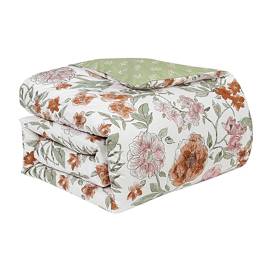 Lanwood Home Printed Reversible 7-pc. Reversible Easy Care Comforter Set