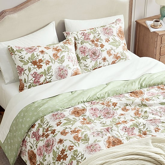 Lanwood Home Printed Reversible 7-pc. Reversible Easy Care Comforter Set