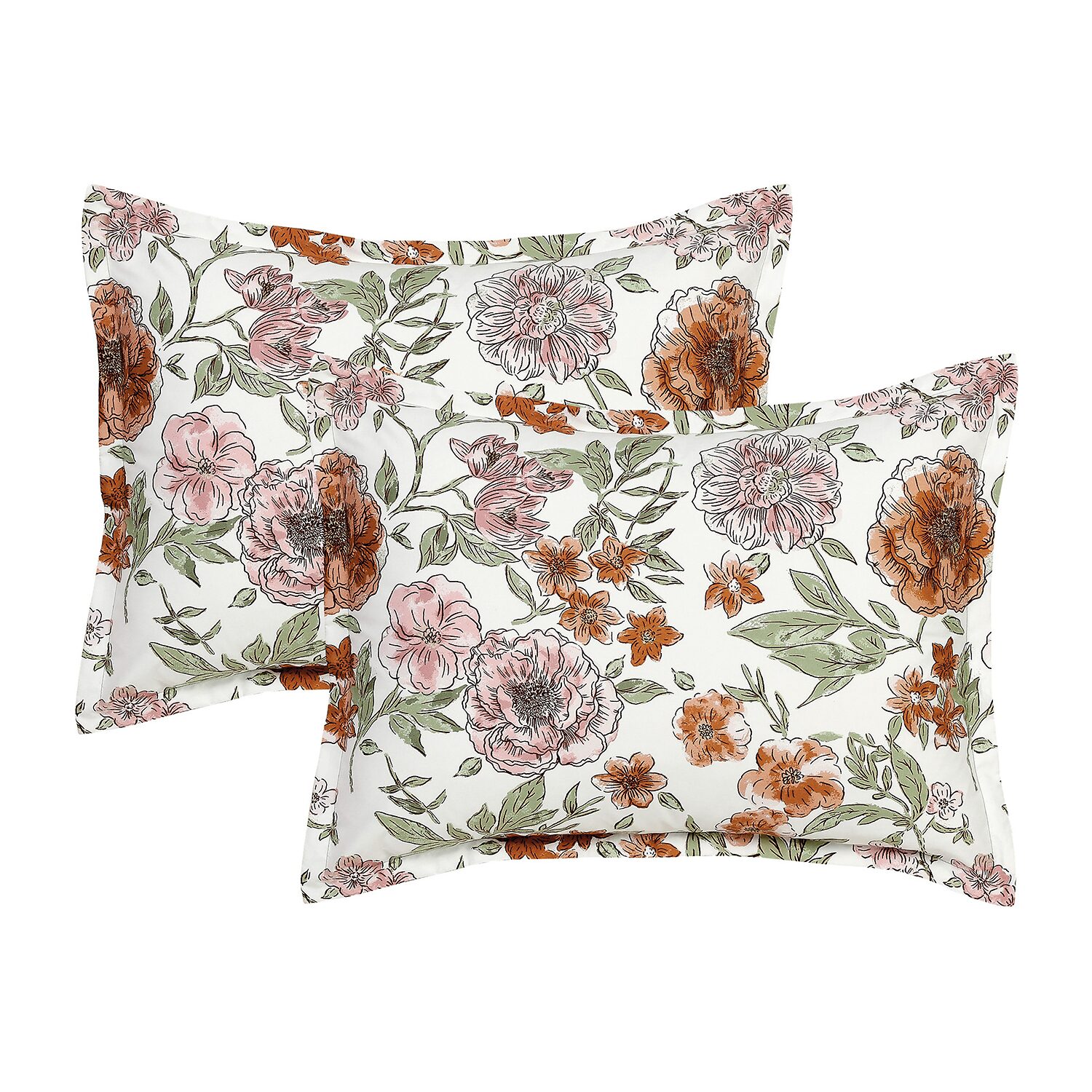 Lanwood Home Printed Reversible 7-pc. Easy Care Comforter Set