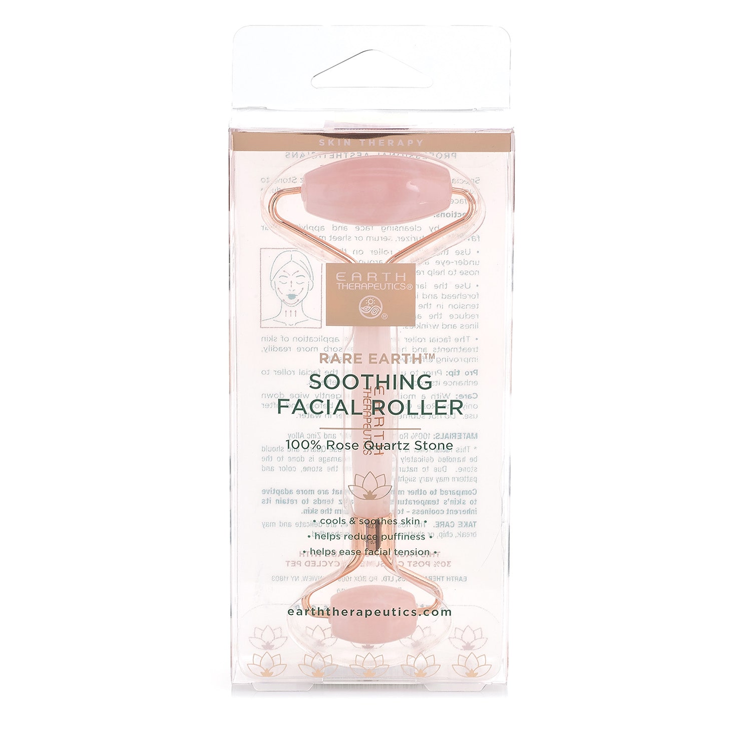 Earth Therapeutics Rose Quartz Soothing Facial Roller