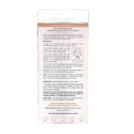 Earth Therapeutics Rose Quartz Soothing Facial Roller