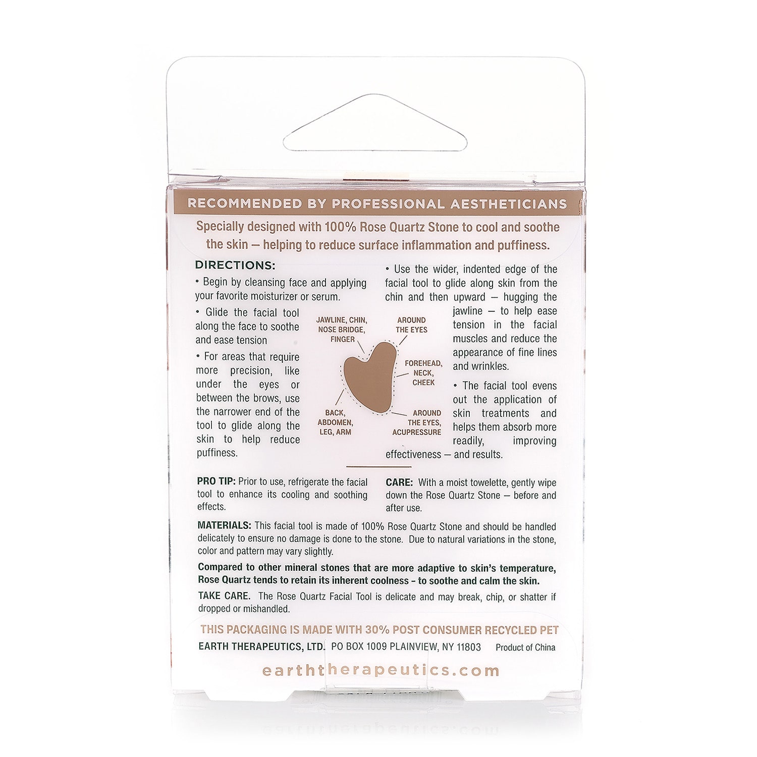 Earth Therapeutics Rose Quartz Soothing Facial Stone