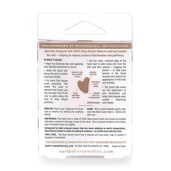 Earth Therapeutics Rose Quartz Soothing Facial Stone