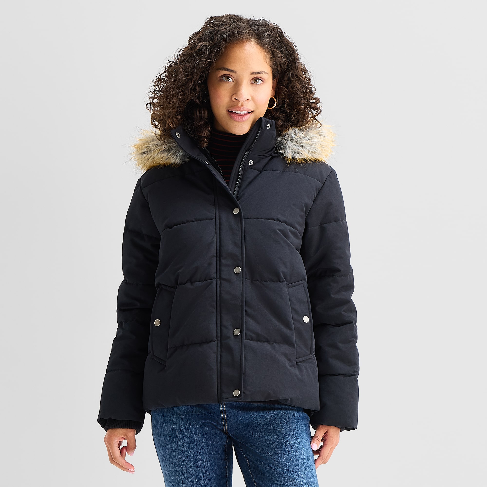 St. John's Bay Womens Water Resistant Heavyweight Parka