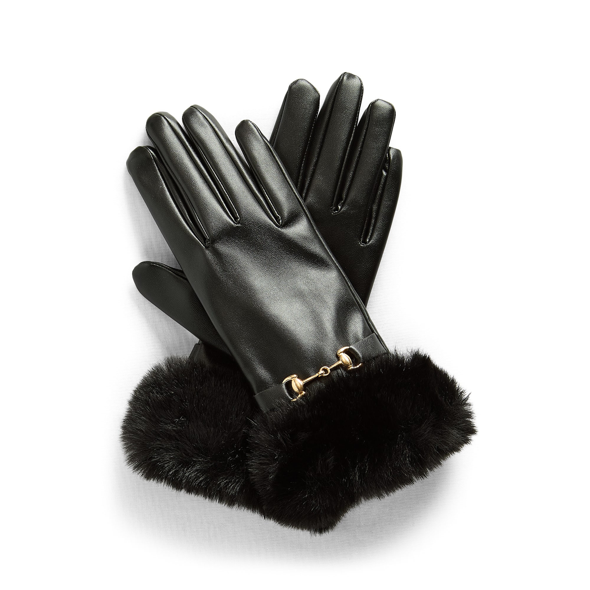 Liz Claiborne Fur Trim Gloves