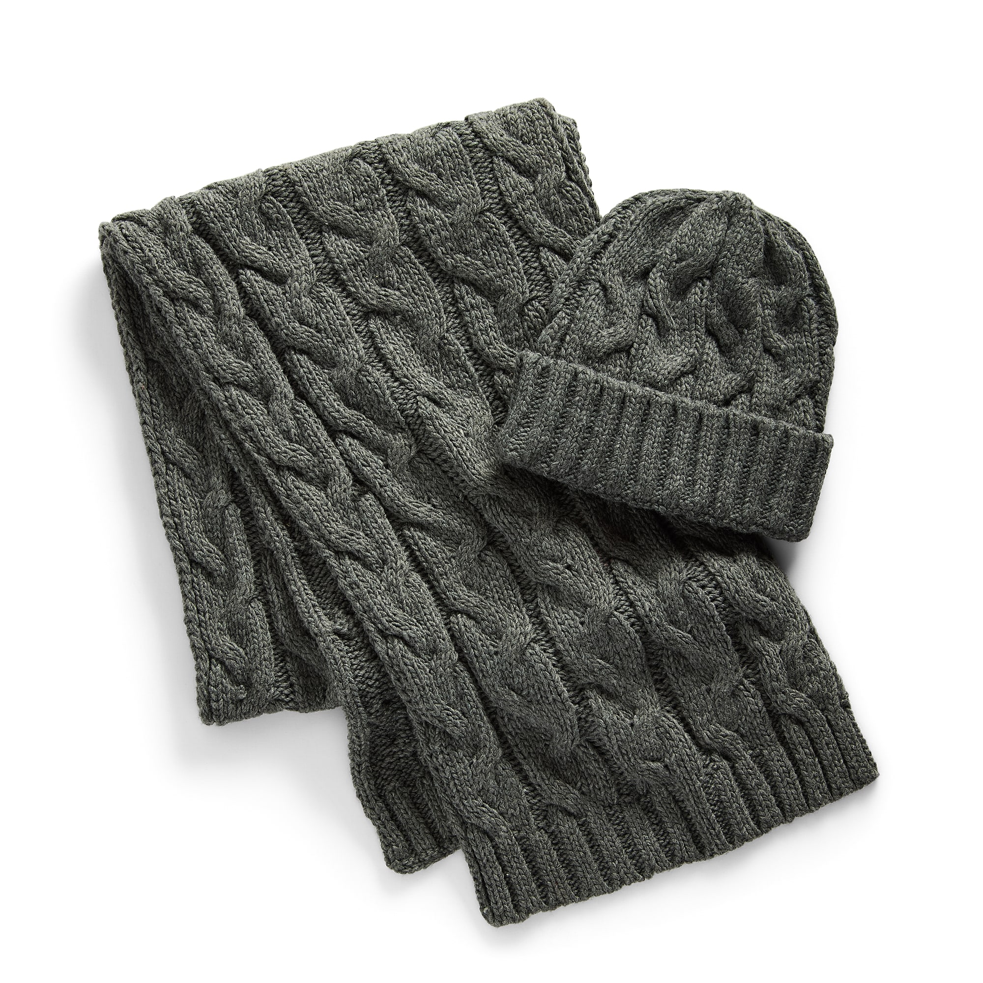 St. John's Bay Cable Beanie & Scarf 2-pc. Cold Weather Set