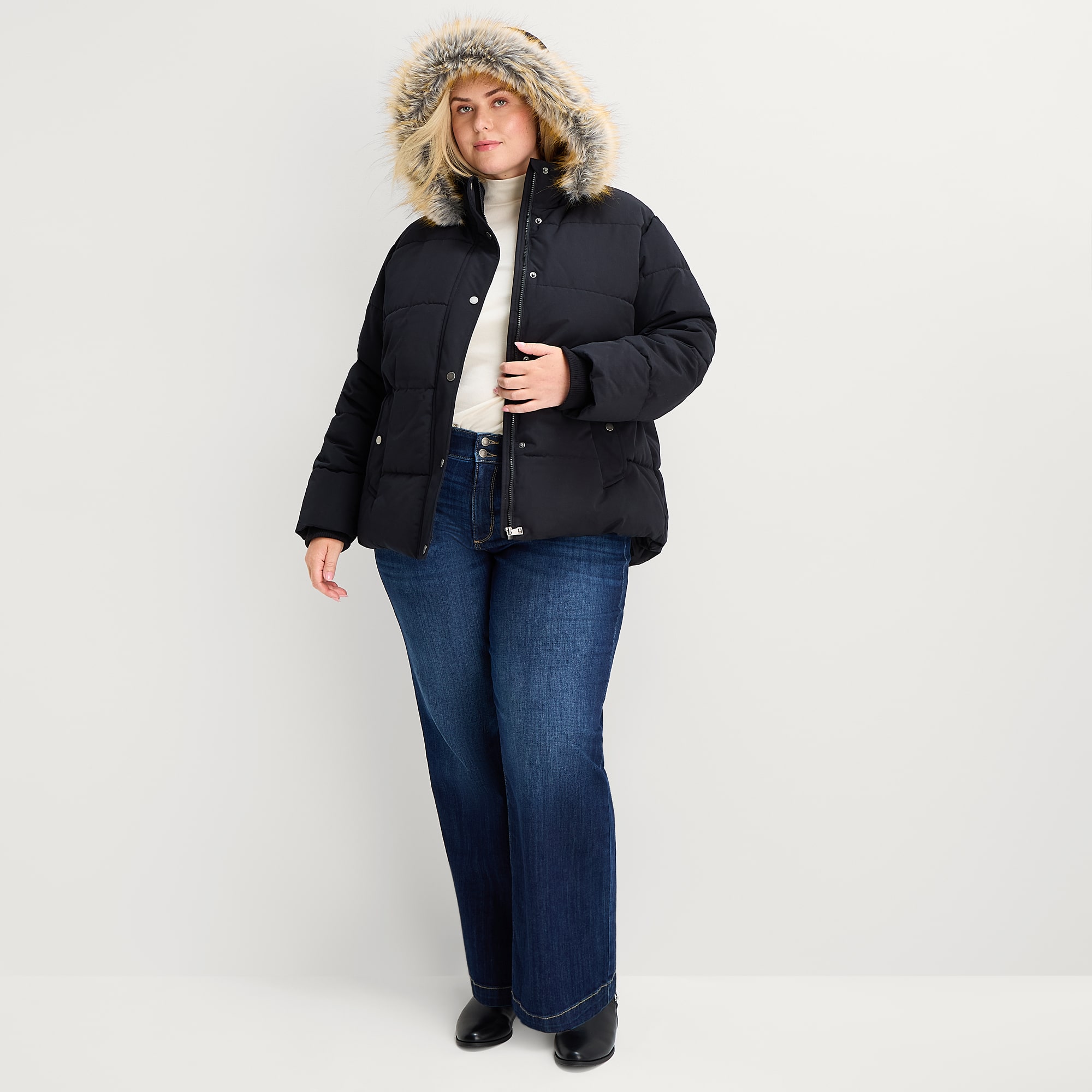 St. John's Bay Womens Plus Weather Resistant Parka
