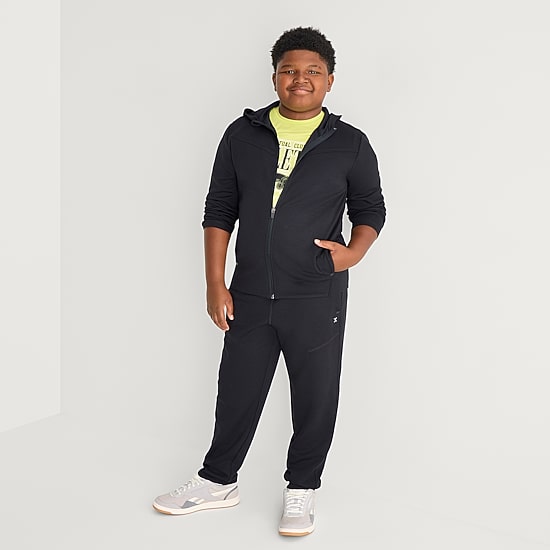 Xersion Double Knit Little & Big Kid Boys Long Sleeve Fleece Zipper Active Hoodie