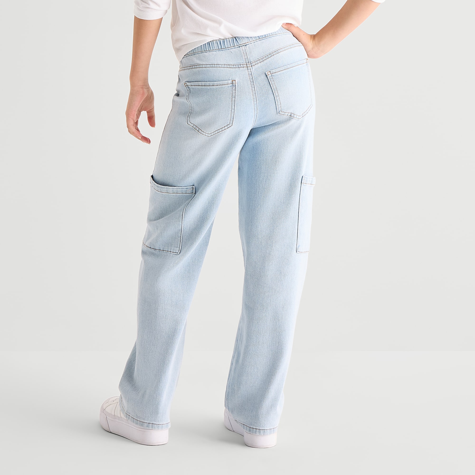 Vanilla Star Big Kid Girls Cozy Wide Leg Jean