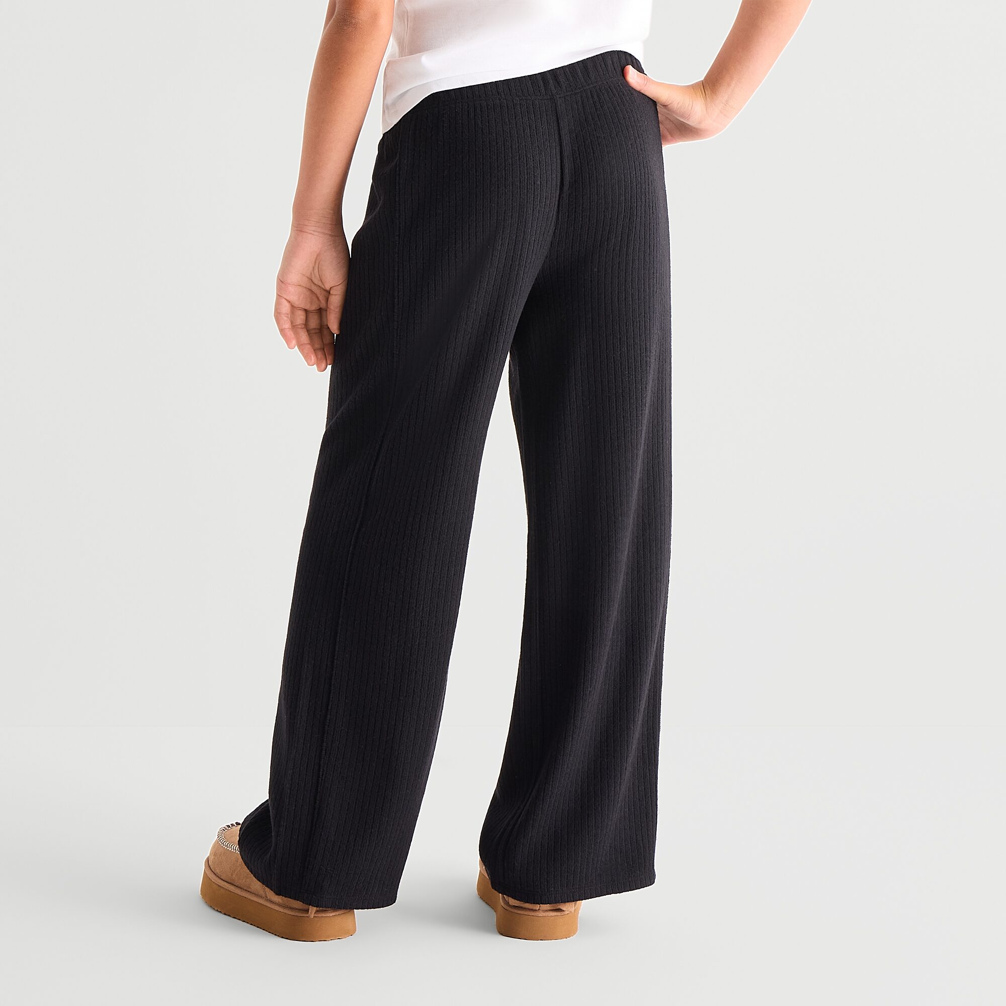 Thereabouts Little & Big Kid Girls Mid Rise Straight Regular Fit Pull-On Pant