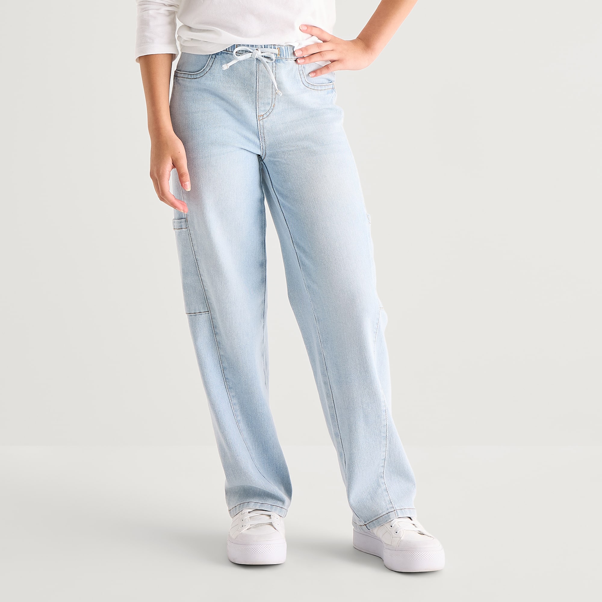 Vanilla Star Big Kid Girls Cozy Wide Leg Jean