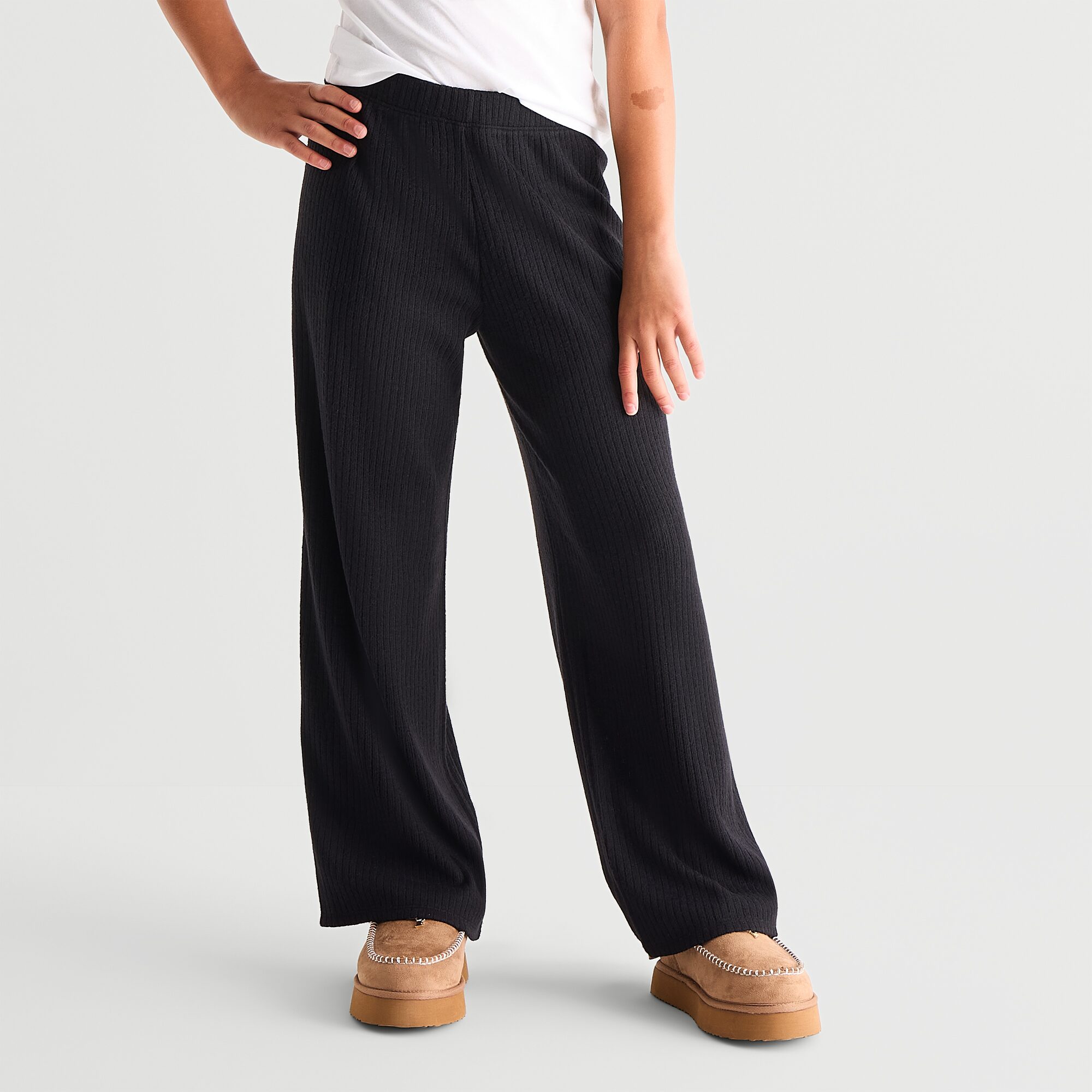 Thereabouts Little & Big Kid Girls Mid Rise Straight Regular Fit Pull-On Pant