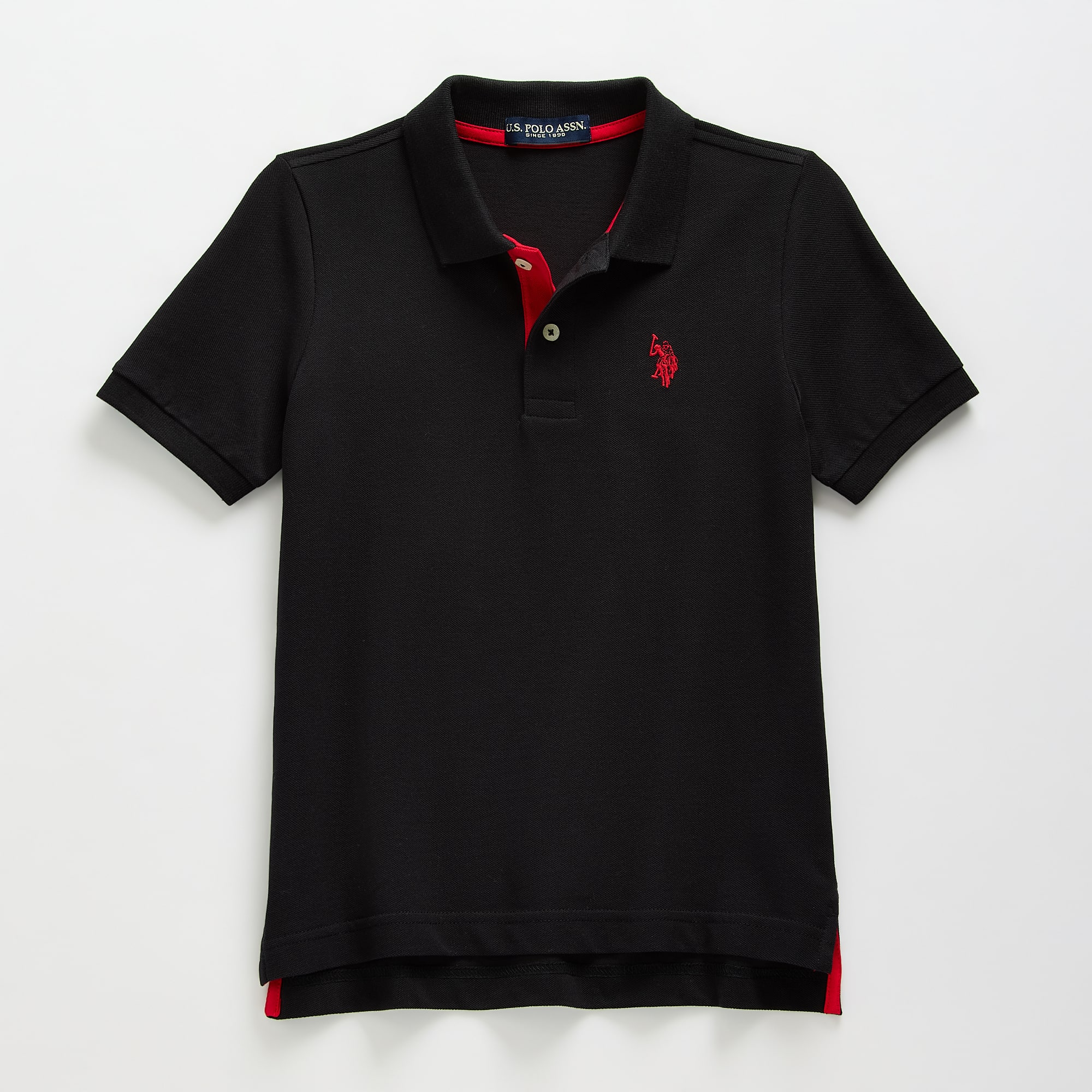 U.S. Polo Assn. Little & Big Kid Boys Short Sleeve Regular Fit Embroidered Shirt