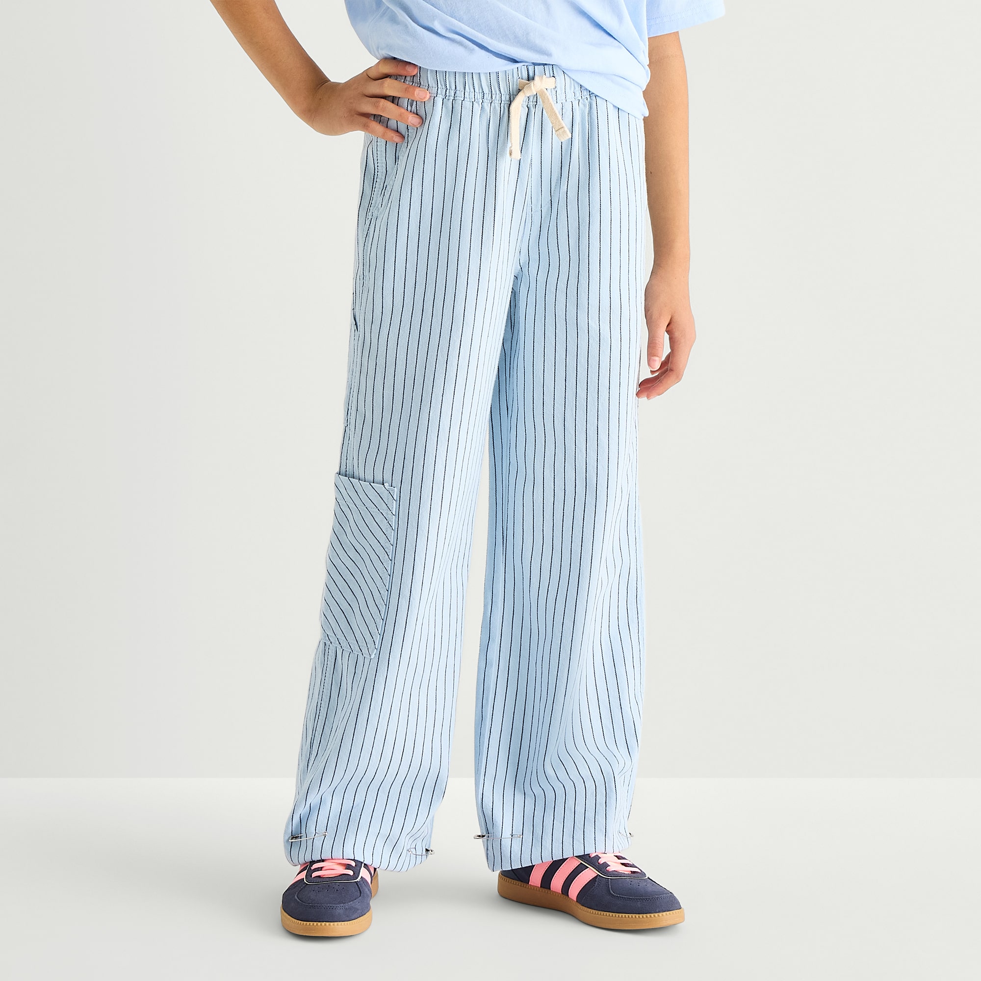 Thereabouts Little & Big Kid Girls High Rise Wide Leg Regular Fit Pull-On Pant