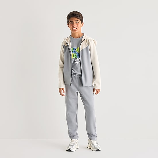 Xersion Double Knit Little & Big Kid Boys Tapered Regular Fit Fleece Pull-On Pant