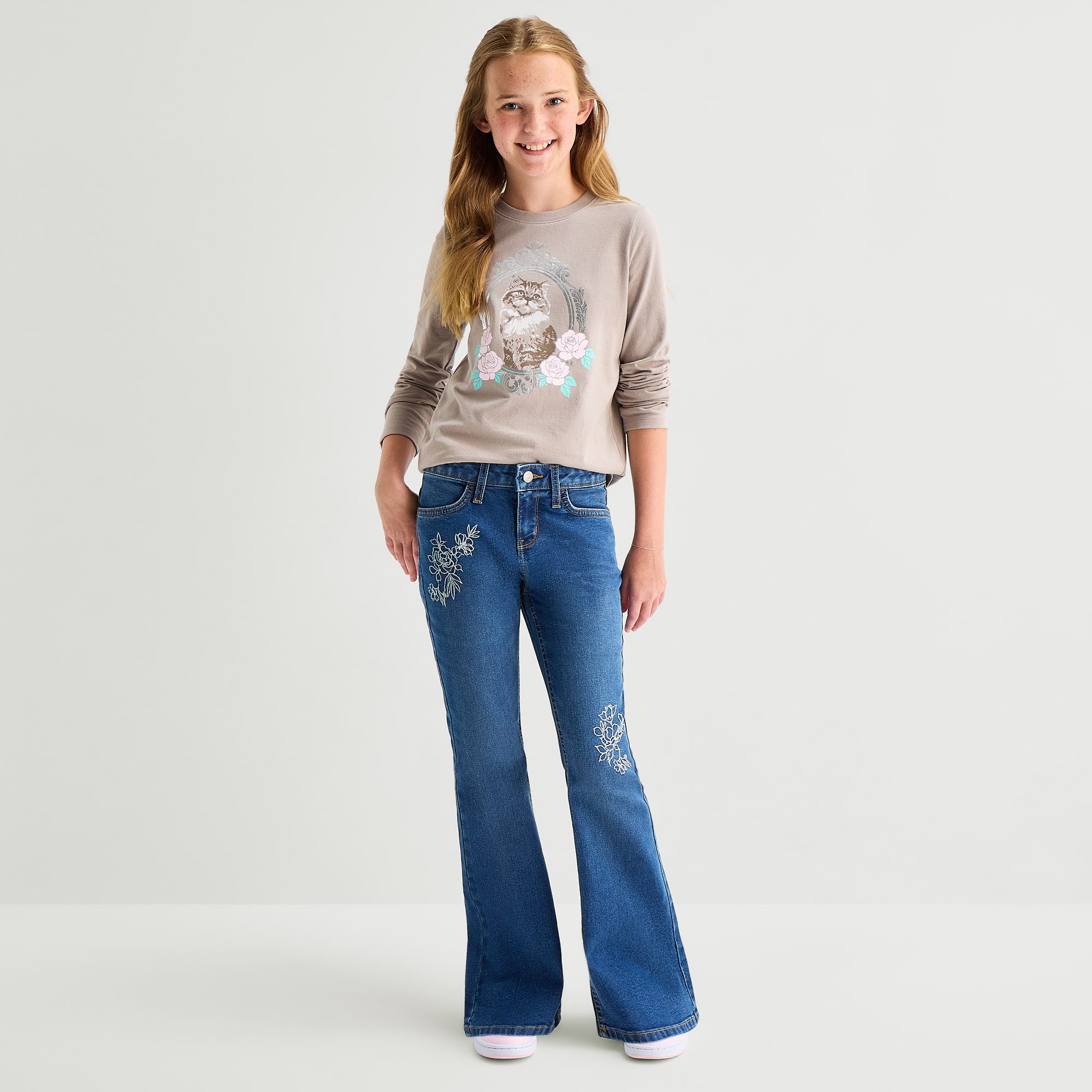 Thereabouts Little & Big Kid Girls Bootcut Jean