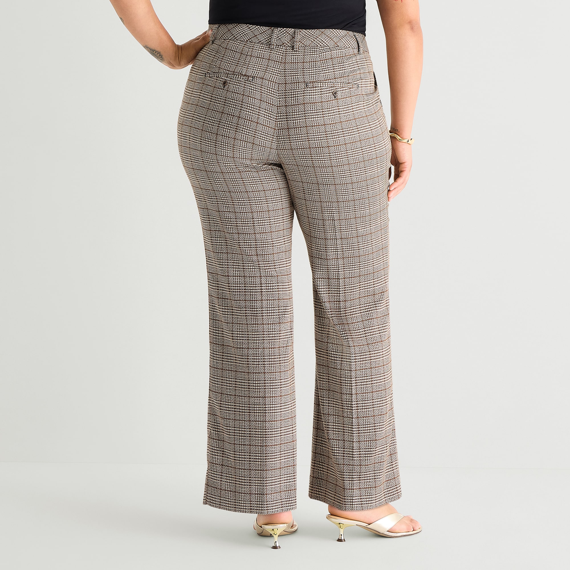 Worthington Plus Womens Modern Perfect Trouser