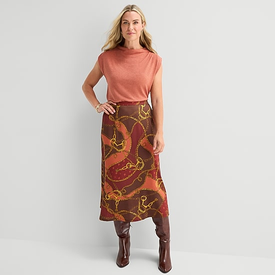 Liz Claiborne Womens Funnel Neck Short Sleeve Blouse