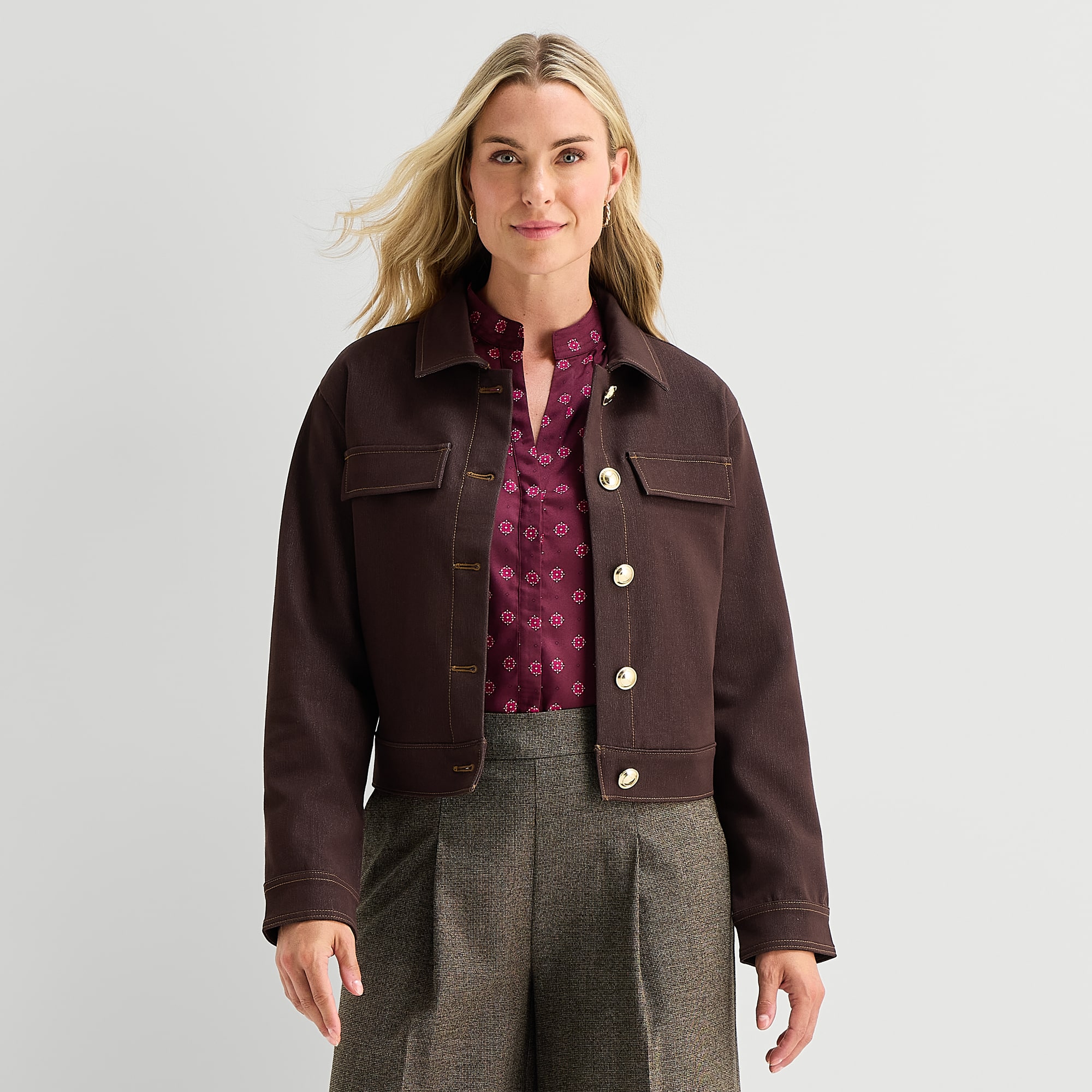 Liz Claiborne Womens Denim Jacket