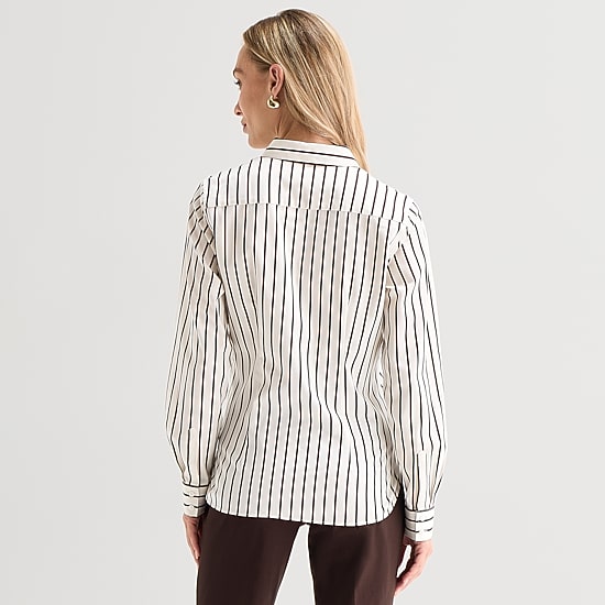 Liz Claiborne Womens Cuffed Long Sleeve Regular Fit Button-Down Shirt