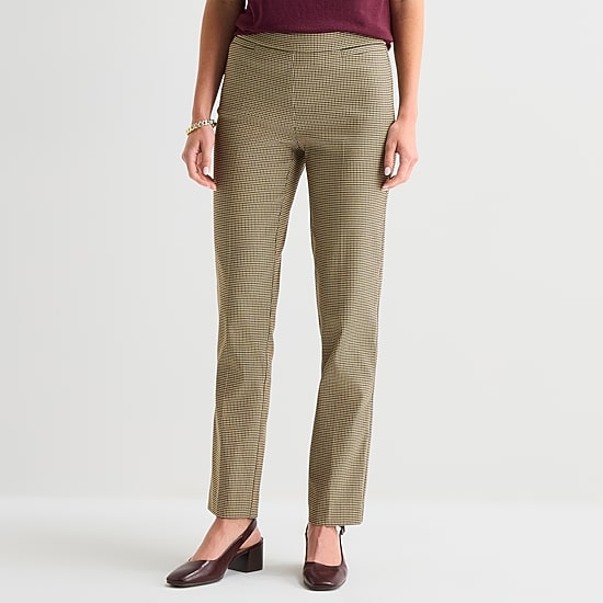 Liz Claiborne Lisa Womens Straight Pull-On Pant
