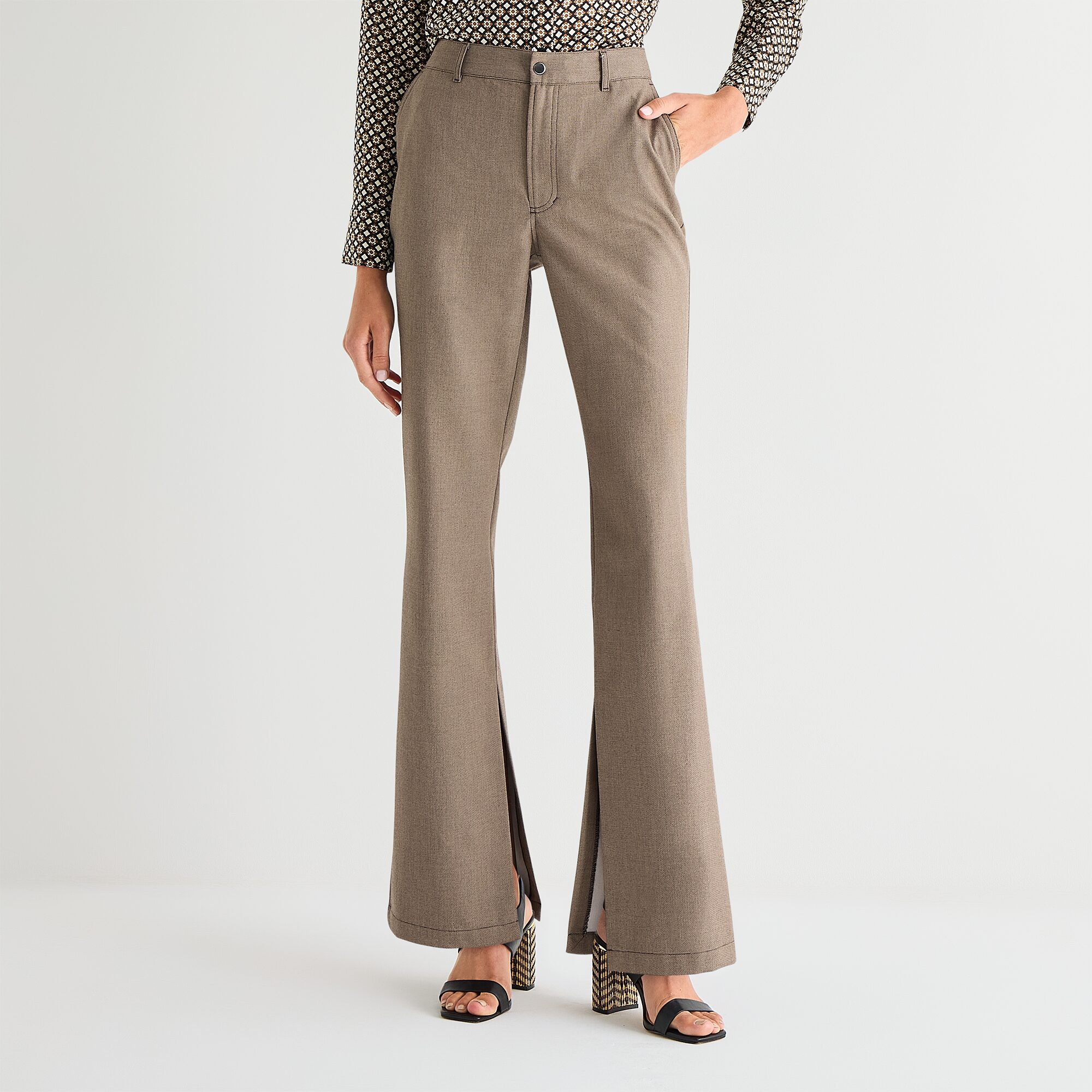 Worthington Womens Flare Trouser