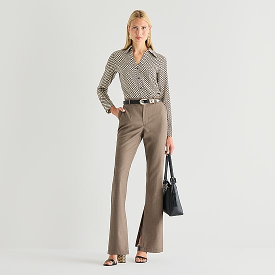 Worthington Womens Flare Trouser