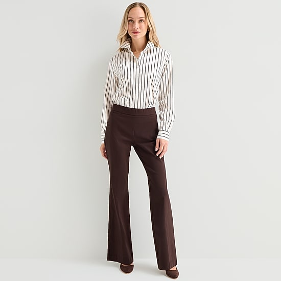 Liz Claiborne Womens Cuffed Long Sleeve Regular Fit Button-Down Shirt