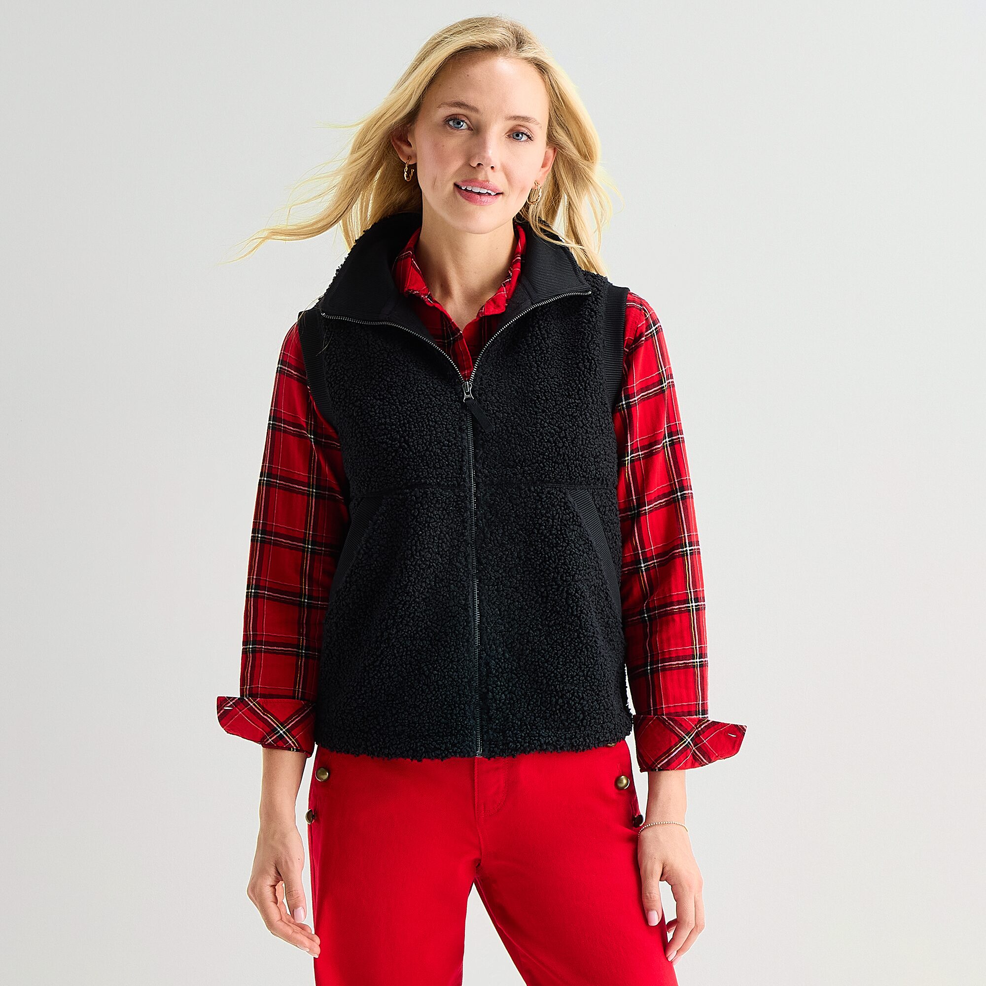 St. John's Bay Womens Fleece Vest