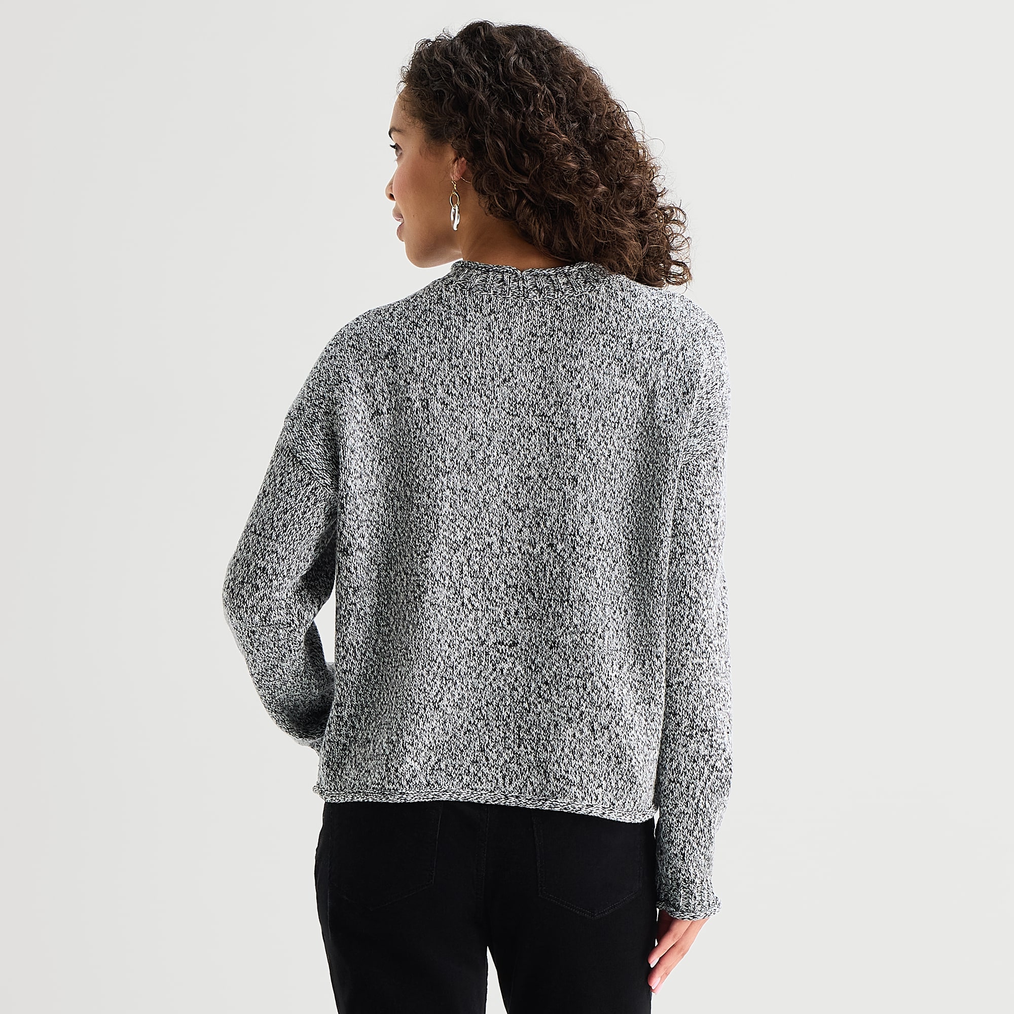St. John's Bay Tall Womens Rollneck Long Sleeve Pullover Sweater